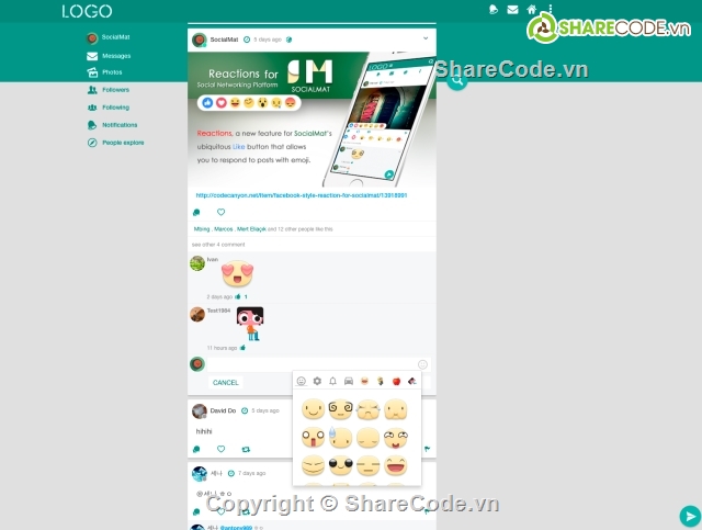 Social Networking Platform,SocialMat,CodeCanyon